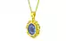 Panchdhatu Ceylon Blue Sapphire Pendant Prime Quality (P5)