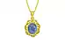 Panchdhatu Ceylon Blue Sapphire Pendant Prime Quality (P5)