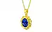 Panchdhatu Ceylon Blue Sapphire Pendant Rare Quality (P5)