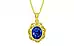 Panchdhatu Ceylon Blue Sapphire Pendant Rare Quality (P5)