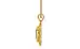 Gold Ceylon White Sapphire Pendant Limited Quality (P5)