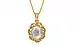 Gold Ceylon White Sapphire Pendant Limited Quality (P5)