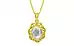 Panchdhatu Ceylon White Sapphire Pendant Limited Quality (P5)