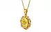 Gold Ceylon Yellow Sapphire Pendant Limited Quality (P5)
