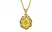 Gold Ceylon Yellow Sapphire Pendant Limited Quality (P5)