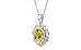Sterling Silver Ceylon Yellow Sapphire Pendant Rare Quality (P5)