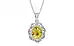 Sterling Silver Ceylon Yellow Sapphire Pendant Rare Quality (P5)