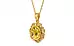Gold Ceylon Yellow Sapphire Pendant Rare Quality (P5)