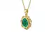 Ashtadhatu Emerald Pendant Rare Quality (P5)