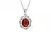 Sterling Silver Hessonite Garnet Pendant Limited Quality (P5)