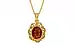 Gold Hessonite Garnet Pendant Limited Quality (P5)