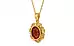 Gold Hessonite Garnet Pendant Limited Quality (P5)