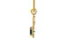 Gold Thailand Blue Sapphire Pendant Fine Quality (P6)