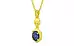 Panchdhatu Thailand Blue Sapphire Pendant Fine Quality (P6)