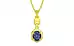 Panchdhatu Thailand Blue Sapphire Pendant Fine Quality (P6)