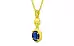 Panchdhatu Thailand Blue Sapphire Pendant Limited Quality (P6)