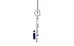 Sterling Silver Thailand Blue Sapphire Pendant Prime Quality (P6)