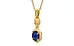 Gold Thailand Blue Sapphire Pendant Prime Quality (P6)