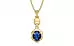 Ashtadhatu Thailand Blue Sapphire Pendant Rare Quality (P6)