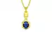 Panchdhatu Thailand Blue Sapphire Pendant Rare Quality (P6)