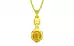 Panchdhatu Thailand Yellow Sapphire Pendant Fine Quality (P6)