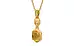 Gold Thailand Yellow Sapphire Pendant Prime Quality (P6)