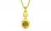 Panchdhatu Thailand Yellow Sapphire Pendant Prime Quality (P6)
