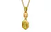 Gold Thailand Yellow Sapphire Pendant Rare Quality (P6)