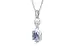 Sterling Silver Ceylon Blue Sapphire Pendant Fine Quality (P6)