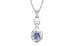 Sterling Silver Ceylon Blue Sapphire Pendant Fine Quality (P6)