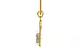 Gold Ceylon Blue Sapphire Pendant Fine Quality (P6)