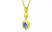 Panchdhatu Ceylon Blue Sapphire Pendant Fine Quality (P6)
