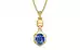 Ashtadhatu Ceylon Blue Sapphire Pendant Limited Quality (P6)