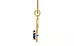 Ashtadhatu Ceylon Blue Sapphire Pendant Rare Quality (P6)
