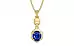 Ashtadhatu Ceylon Blue Sapphire Pendant Rare Quality (P6)