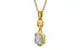 Gold Ceylon White Sapphire Pendant Fine Quality (P6)