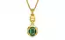 Gold Emerald Pendant Fine Quality (P6)