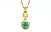 Gold Emerald Pendant Limited Quality (P6)