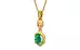 Gold Emerald Pendant Limited Quality (P6)