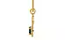 Gold Emerald Pendant Prime Quality (P6)