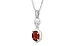 Sterling Silver Hessonite Garnet Pendant Prime Quality (P6)