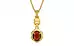 Gold Hessonite Garnet Pendant Prime Quality (P6)