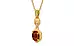 Gold Hessonite Garnet Pendant Rare Quality (P6)