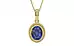 Ashtadhatu Thailand Blue Sapphire Pendant Fine Quality (P7)