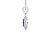 Sterling Silver Thailand Blue Sapphire Pendant Prime Quality (P7)