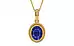 Gold Thailand Blue Sapphire Pendant Prime Quality (P7)