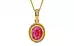 Gold Ruby Pendant Fine Quality (P7)