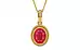 Gold Ruby Pendant Prime Quality (P7)