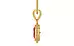 Gold Ruby Pendant Prime Quality (P7)