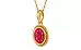 Gold Ruby Pendant Prime Quality (P7)